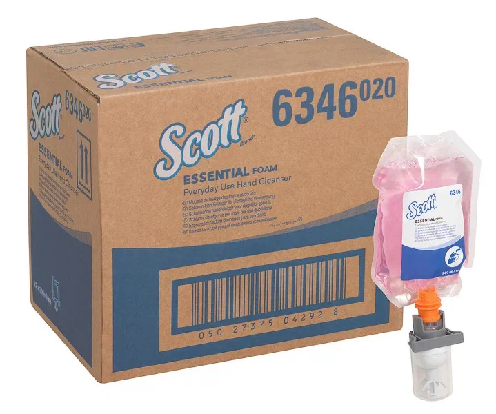 Scott® ESSENTIAL™ Everyday Use Пенное моющее средство для рук для ежедневного использования — Картридж / Розовый / 200 мл