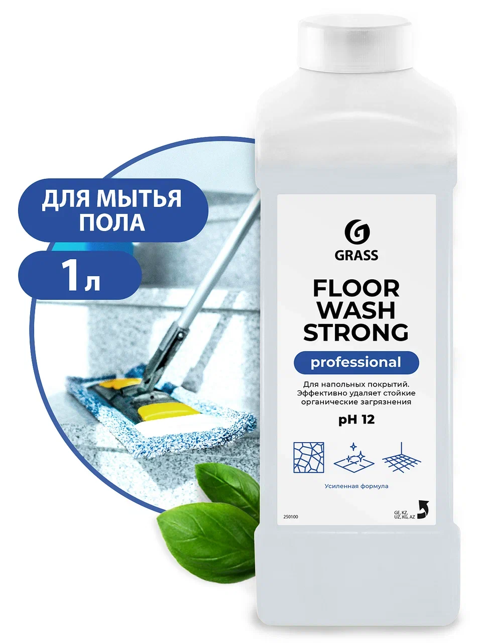 Щелочное средство для мытья пола «Floor wash strong», 1 л