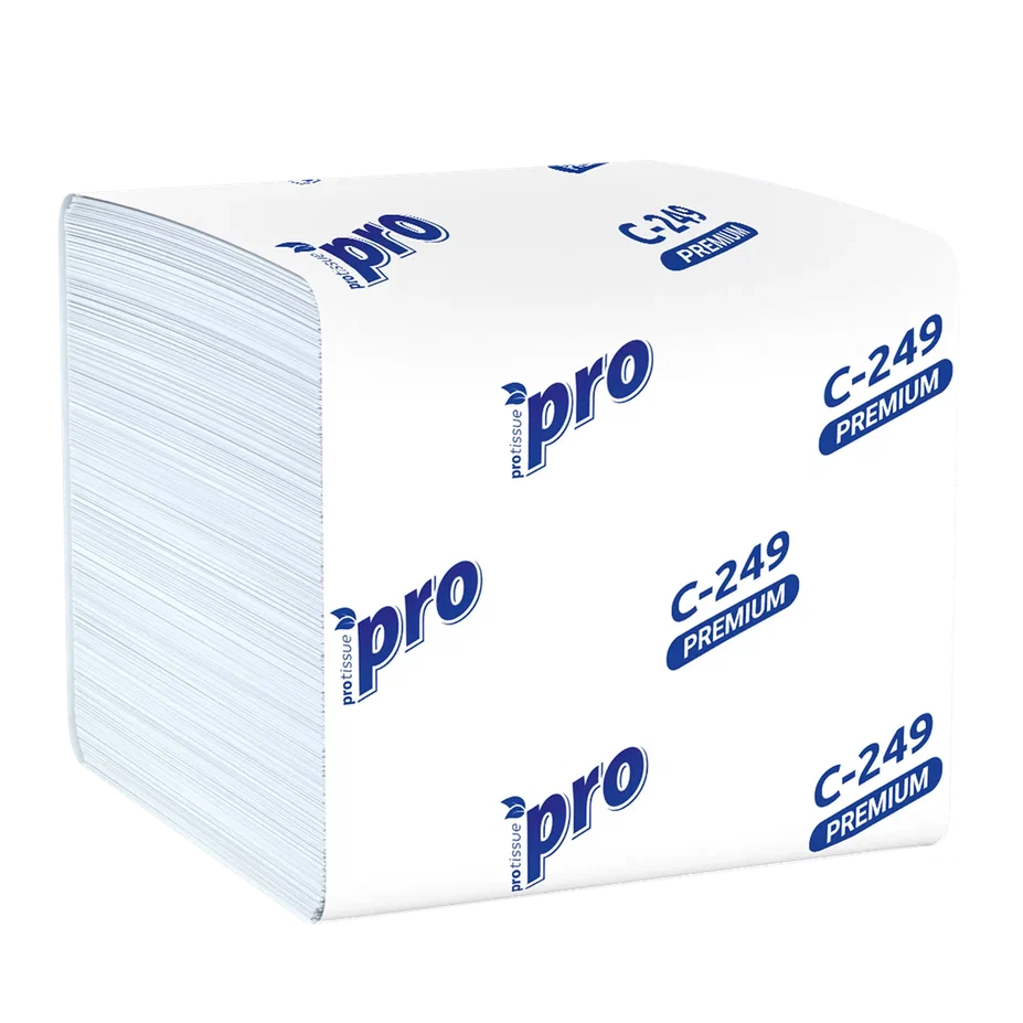Листовая туалетная бумага PROtissue Instant Premium двухслойная