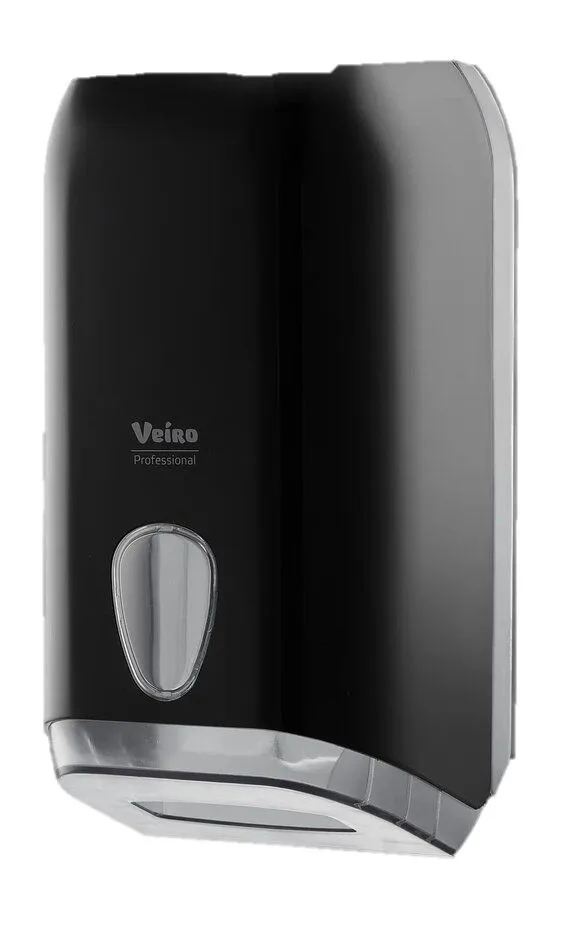 Диспенсер для листовой туалетной бумаги Veiro Professional L-ONE, черный