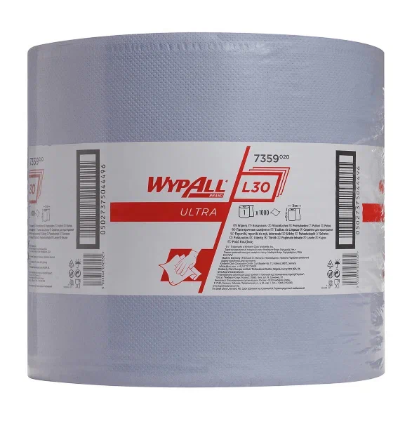 WypAll® L30 Протирочный материал для многофункционального использования — Jumbo Roll — Extra Long / Wide / Синий