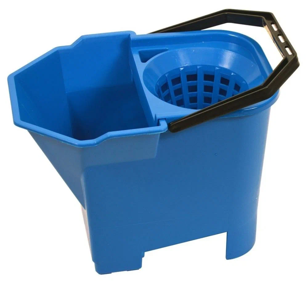 Ведро пластиковое с отжимом SYR Bull Dog синие 15 л