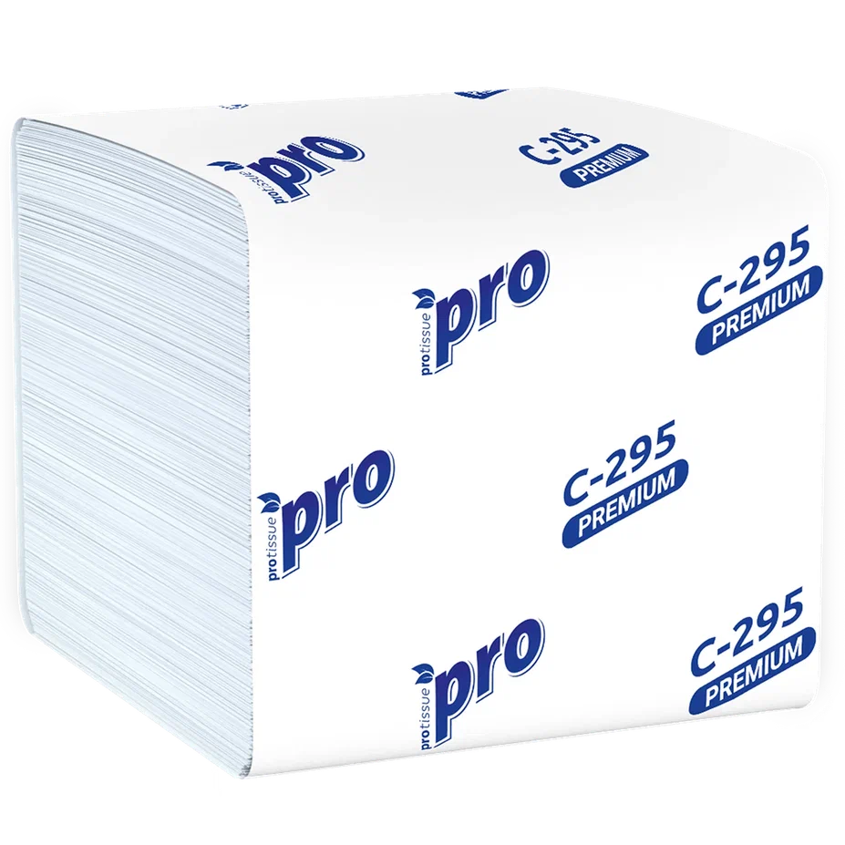 Салфетки диспенсерные PROtissue V сложения PROtissue Premium двухслойные200 листов в пачке