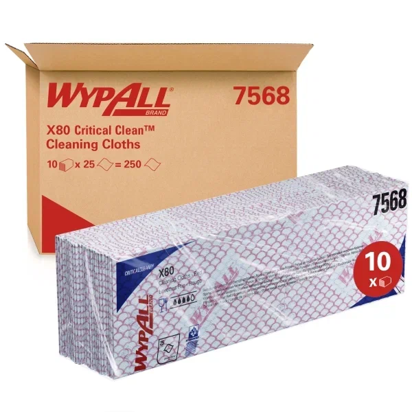 WypAll® X80 Протирочный материал — Сложенные / Красный