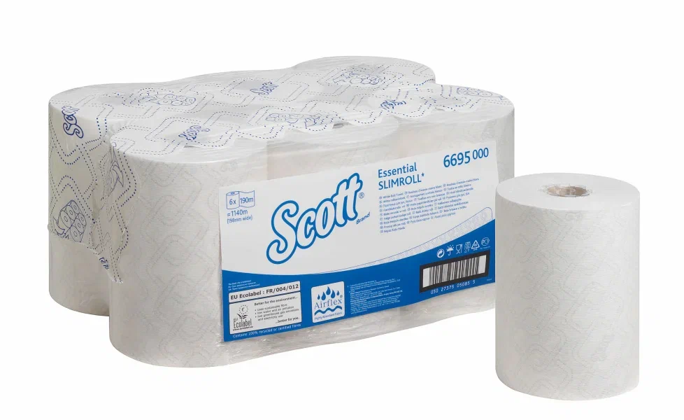 Scott® Essential™ Slimroll™ Полотенца для рук — Рулон / Белый