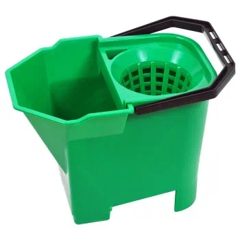 Ведро пластиковое с отжимом SYR Bull Dog зеленое 15 л