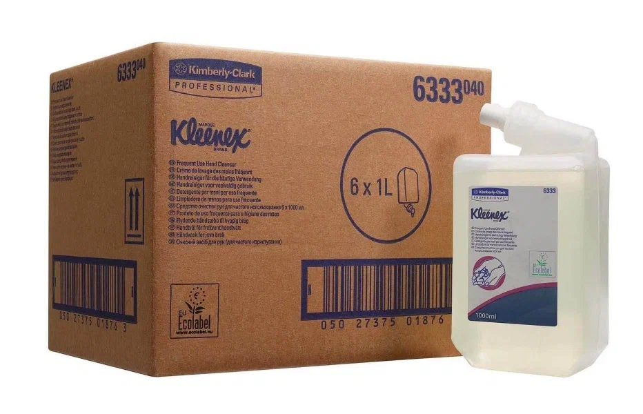 Kleenex® Жидкое мыло для рук для частого использования — Картридж / Прозрачный / 1 л