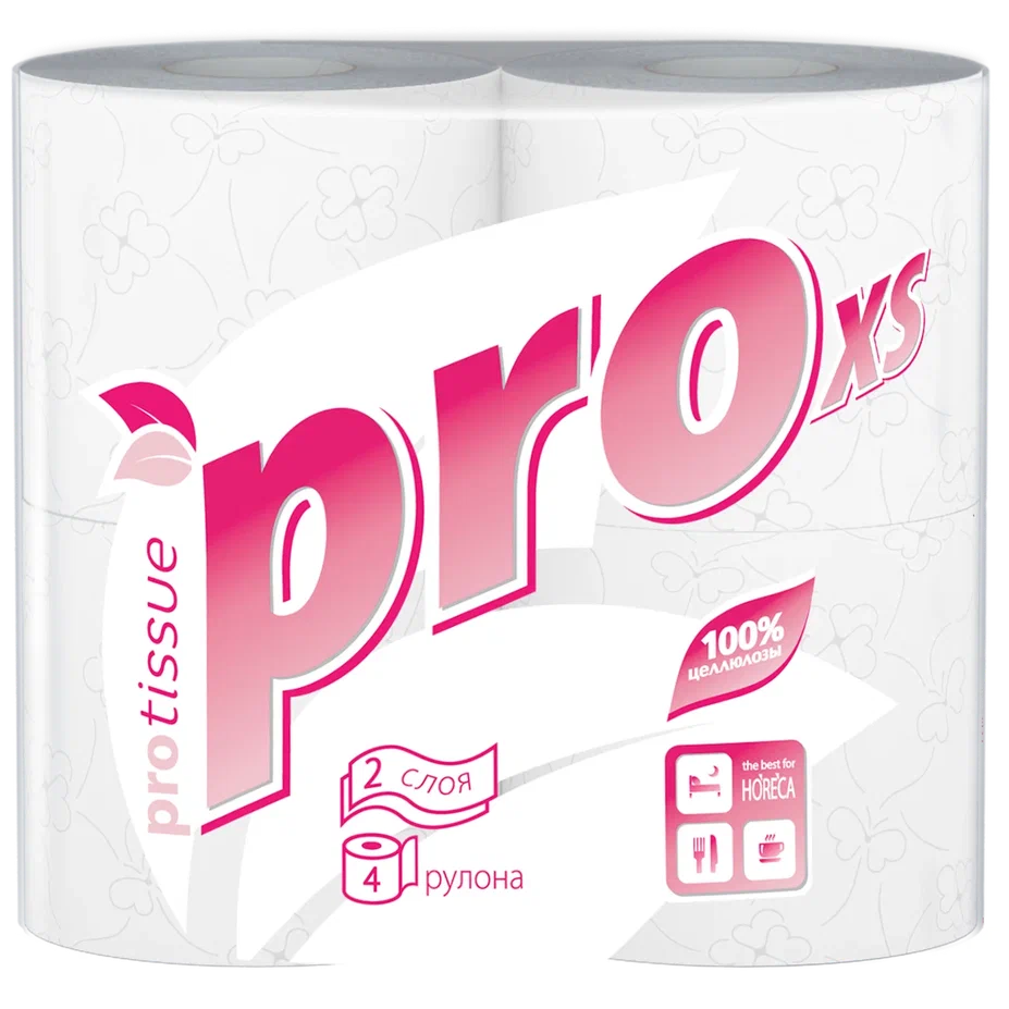Туалетная бумага PROtissue Premium двухслойная 4 рулона