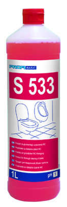 S533 Кислотное ароматическое средство для основательной чистки туалетов