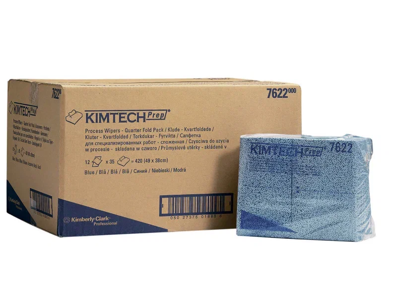 Kimtech® Протирочные салфетки — Сложенные в 1/4 / Синий