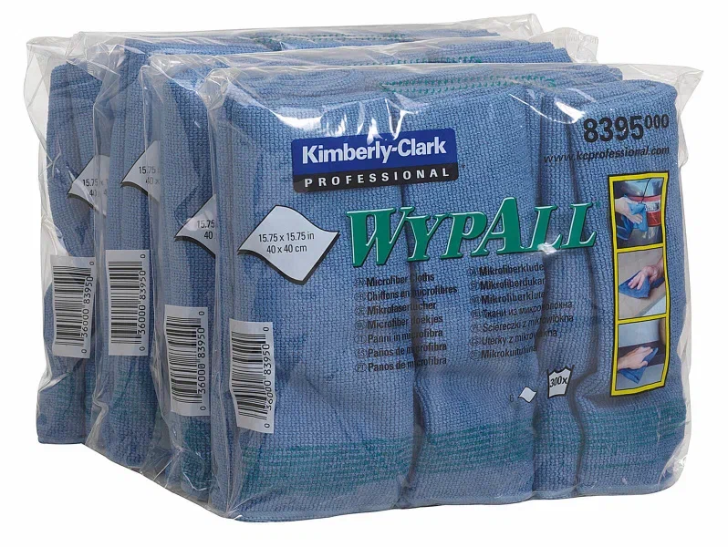 WypAll® Микрофибра — Сложенная / Синий / 40×40 см