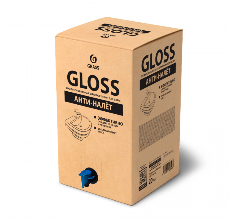 Средство для мытья сантехники 20,1кг Grass Gloss, bag-in-box (200030)