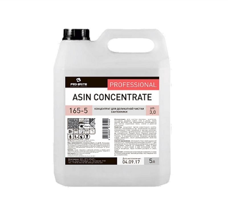 Средство для мытья сантехники  5л Pro-Brite ASIN Concentrate  (165-5)