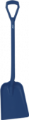 Лопата монолитная металлопластик, 327 x 271 x 50 мм., 1040 мм, металлизированный синий цвет