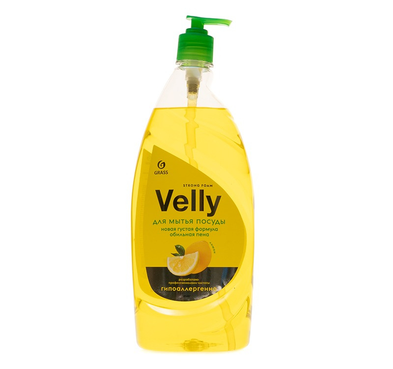 Средство для мытья посуды  1л Grass Velly лимон с дозатором (125427)