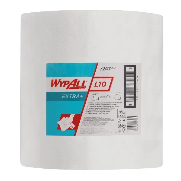 WypAll® L10 Протирочный материал для поверхностей — рулон Jumbo — сверхширокий / Белый