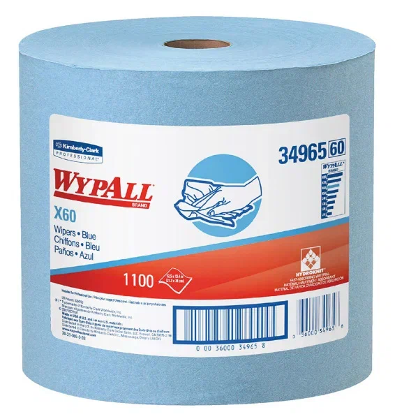 WypAll® X60 Протирочный материал — Большой рулон / Синий