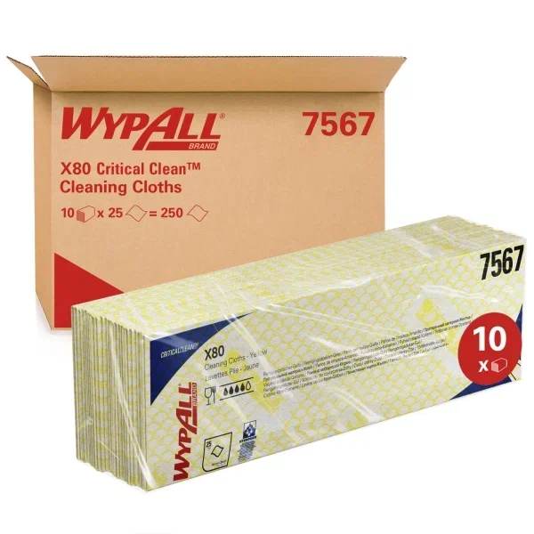 WypAll® X80 Протирочный материал — Сложенные / Желтый