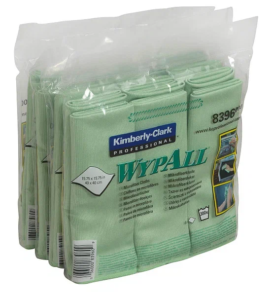 WypAll® Микрофибра — Сложенная / Зеленый /40 x 40 см