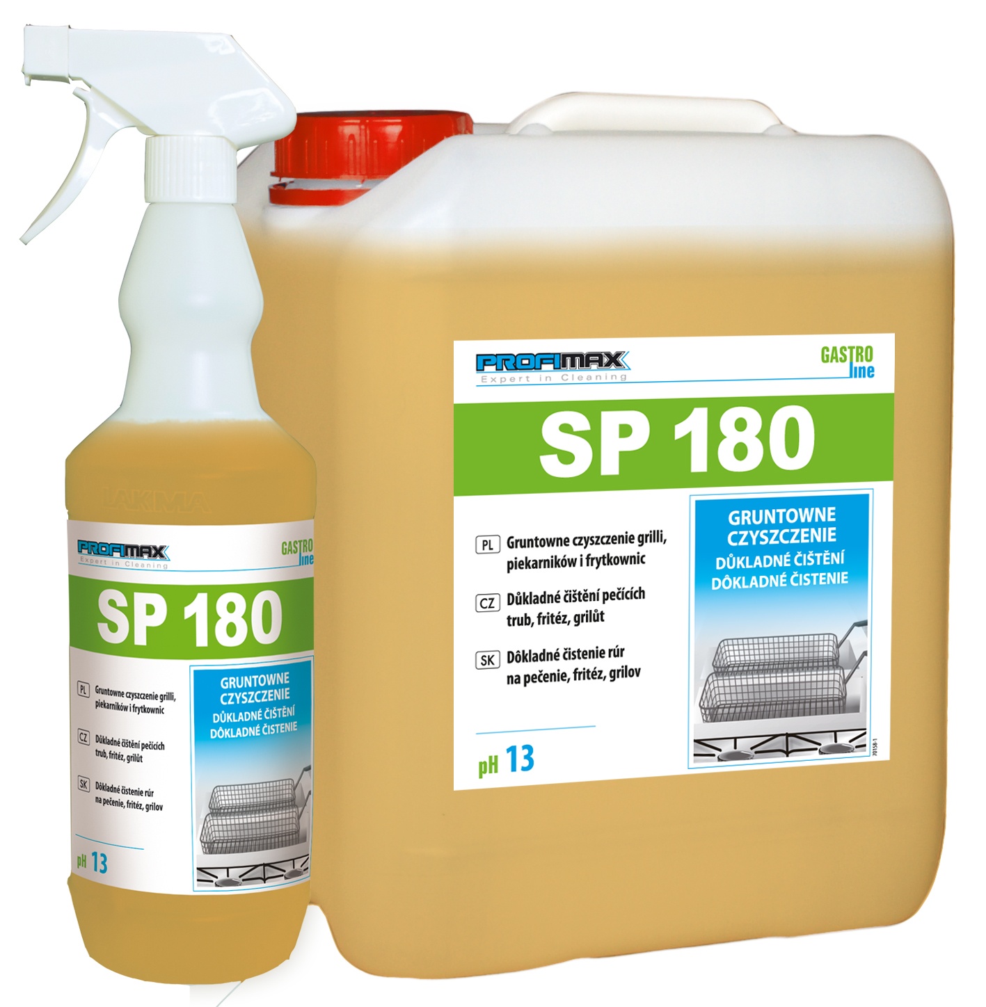 SP180 Щелочное средство для основательной чистки грилей, конвекционных печей и фритюрниц