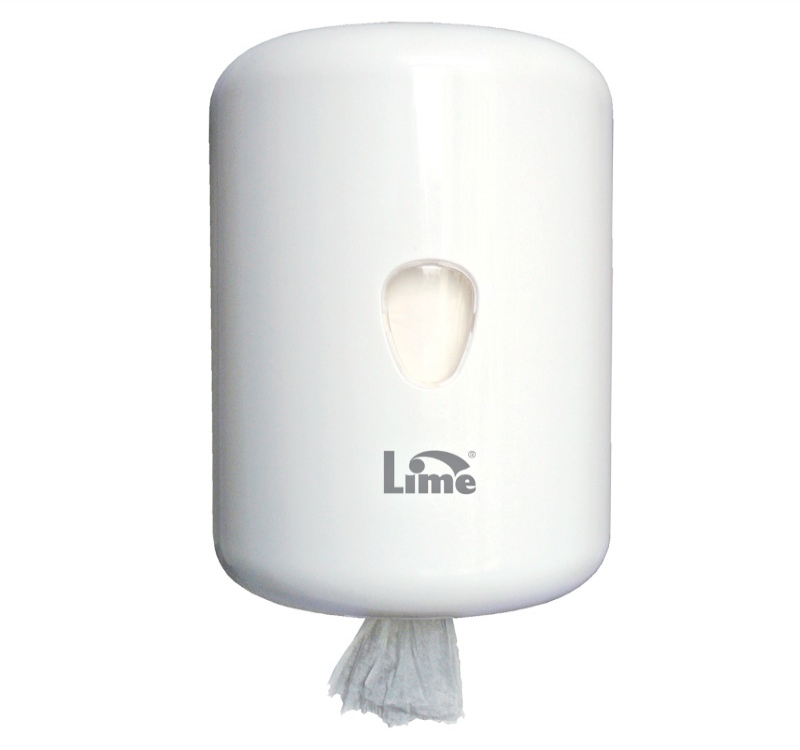 Диспенсер для полотенец с центральной вытяжкой Lime Maxi белый (931300)