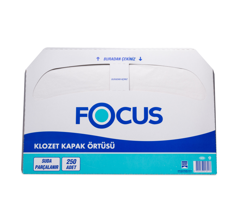 Бумажные покрытия для унитаза Focus 250 шт./упак. (8033648)