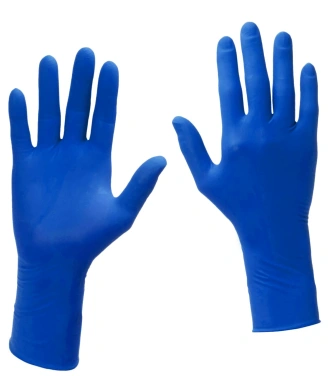 Детальное фото товара: Перчатки латексные темно-синие MATRIX High Risk Latex, XL 25 пар/уп.