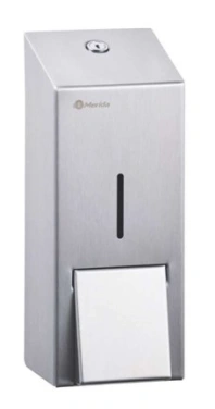 Детальное фото товара: Дозатор жидкого мыла металлический «MERIDA STELLA R» MAXI (Anti Finger), 1 л