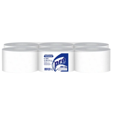 Детальное фото товара: Туалетная бумага PROtissue Premium Instant двухслойная с центральной вытяжкой6 рулонов 215 метров