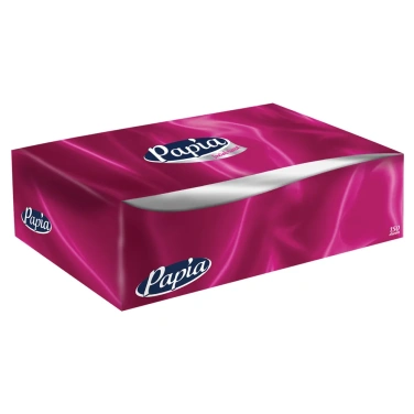 Детальное фото товара: Салфетки бумажные в коробке Papia 5055478 2-слойные, 1 пачка (100 листов)