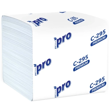Детальное фото товара: Салфетки диспенсерные PROtissue V сложения PROtissue Premium двухслойные200 листов в пачке