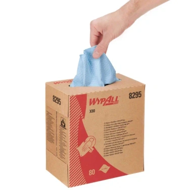 Детальное фото товара: WypAll® X80 PowerClean — Коробка Рор-Up / Голубой/ синий