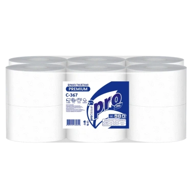 Детальное фото товара: Туалетная бумага PROtissue Premium Instant двухслойная с центральной вытяжкой12 рулонов 112 метров