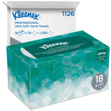 Детальное фото товара: Kleenex® Ultra™ Полотенца для рук — Сложенные / Белый /Средний