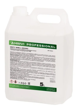 Детальное фото товара: Средство для мытья и обработки санитарных комнат с активным хлором Minty Smell Deodez, 5 л