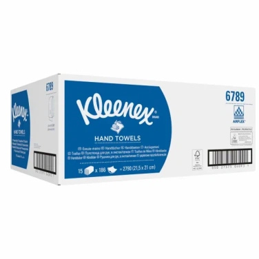 Детальное фото товара: Kleenex® Сложенные полотенца для рук — Сложенные / Белый