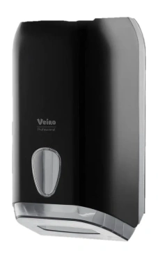Детальное фото товара: Диспенсер для листовой туалетной бумаги Veiro Professional L-ONE, черный