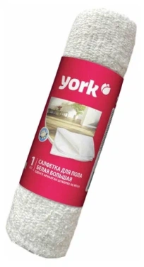 Детальное фото товара: Салфетка для пола YORK хлопковая белая в рулоне 260 г/м² 60×80 см