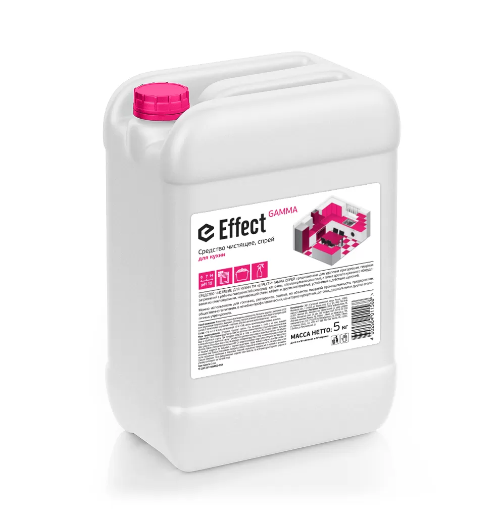 Фото товара: EFFECT ГАММА 301 Средство чистящее для кухни спрей, 5 л (версия 2023)